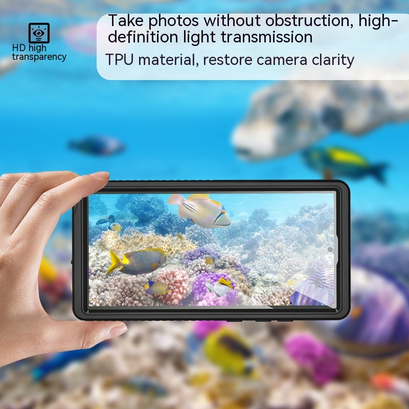Plastic Waterproof Phone Case Outdoor Sports Drop-resistant Sealed Protective Cover