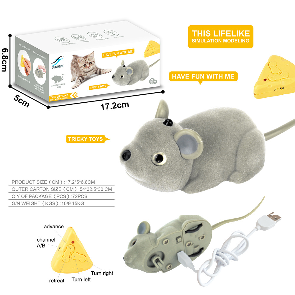 Title 3, Four-way Remote Control Mouse Flocking Toy