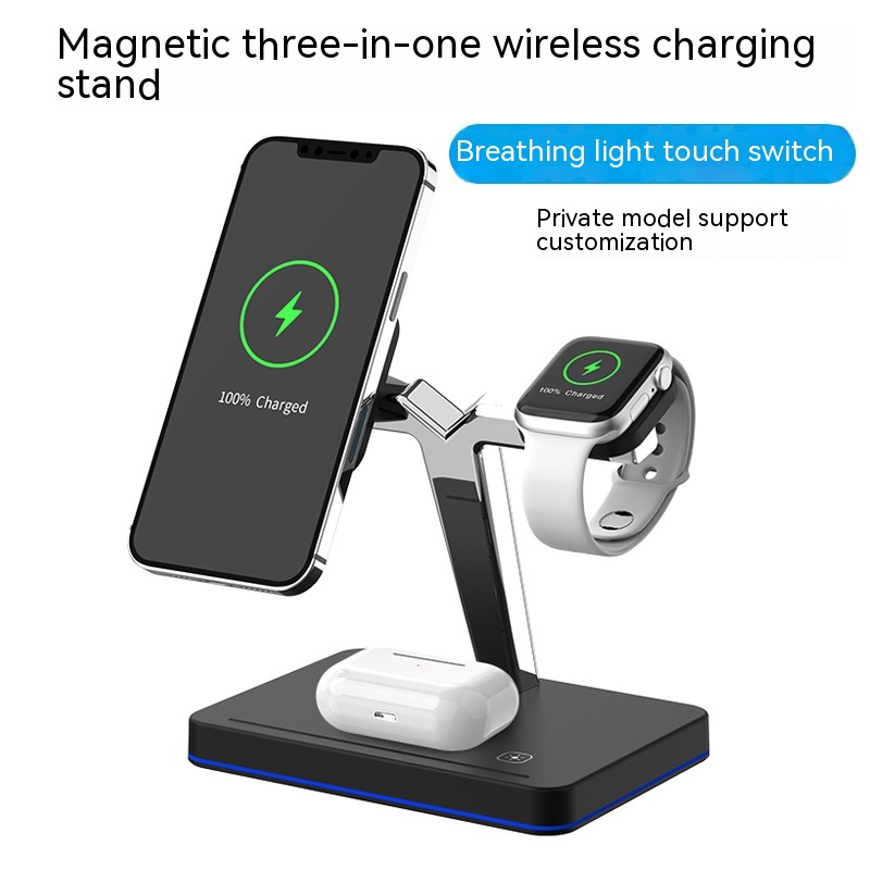 Three-in-one Wireless Charging Vertical Magnetic Bracket - Image 7