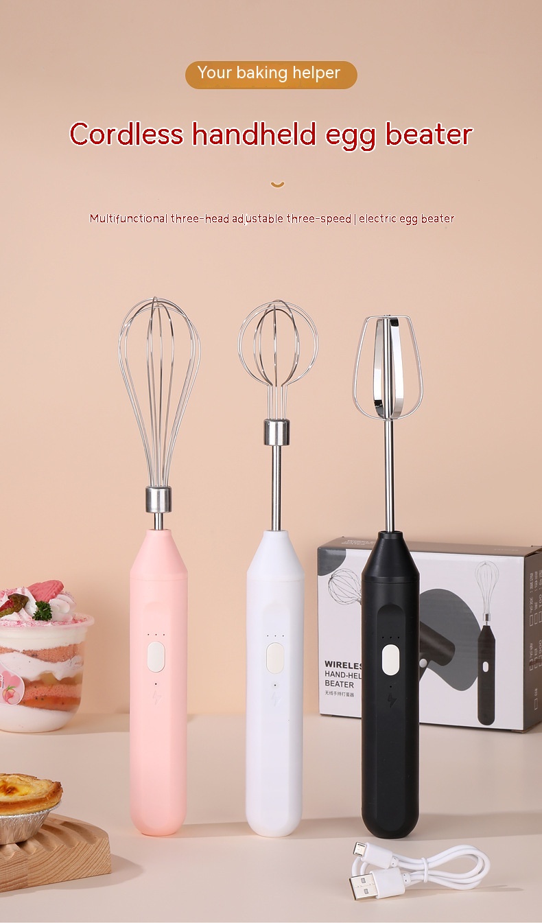 Handheld Electric Egg Beater For Home Baking Of Cakes — foto 2