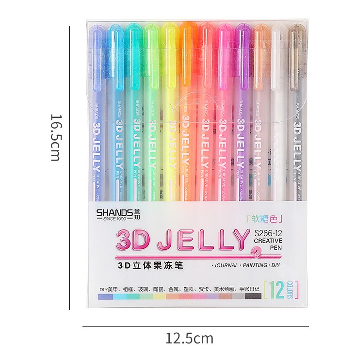 Title 1, 3D Stereo Jelly Pen Fluorescent Pen Stationery ...