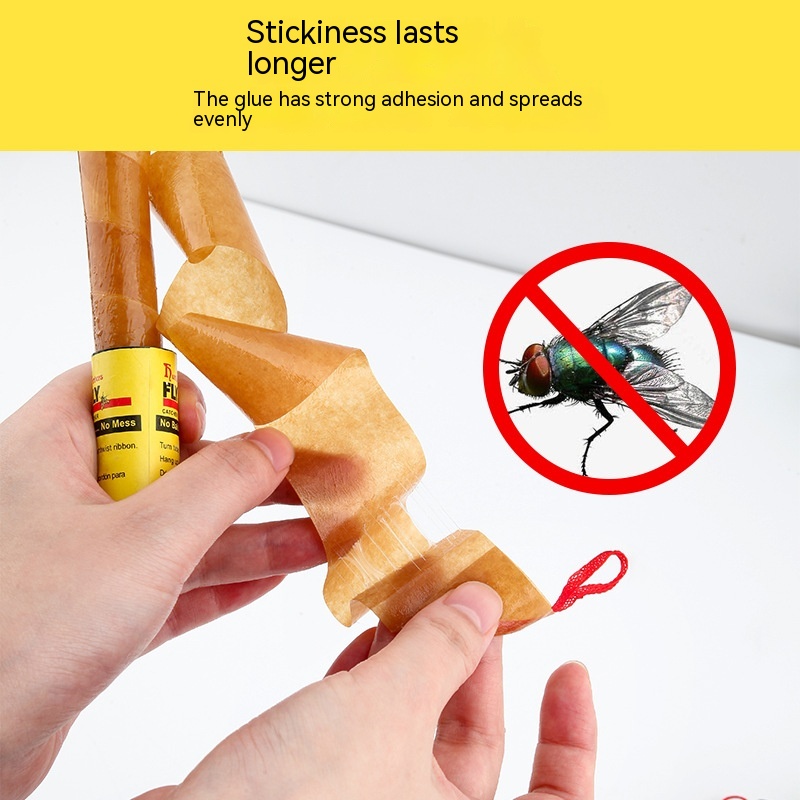 Title 2, Nail-free Double-sided Sticky Fly Roll Paper