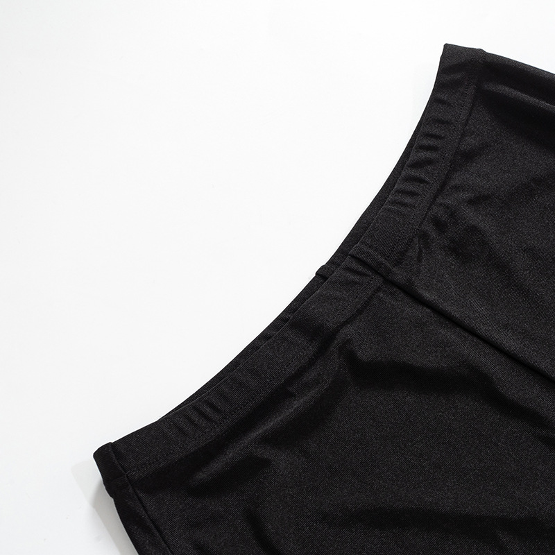 Cross V-neck Finger Fit Design Long-sleeved Trousers Casual Suit