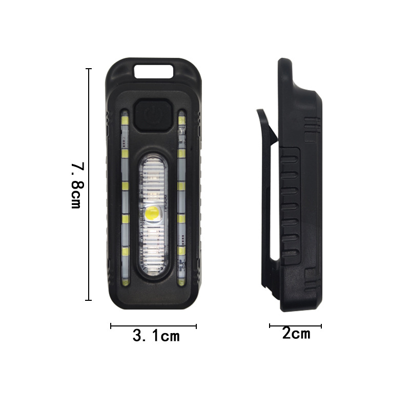 Title 3, Bicycle Type-C Rechargeable Red And Blue Warnin...