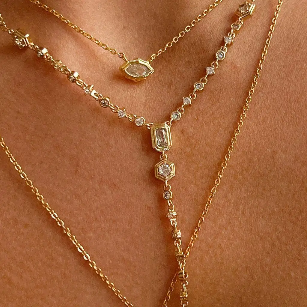 European And American Titanium Steel Zircon Oval Round Pendant