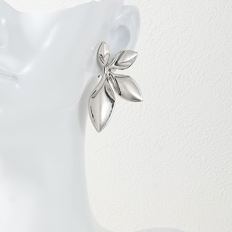 Irregular Metal Flower Women's Earrings