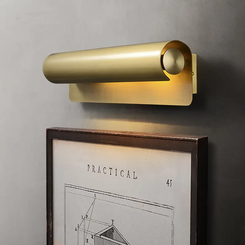Wall Lamp Simple Living Room Bulb Copper