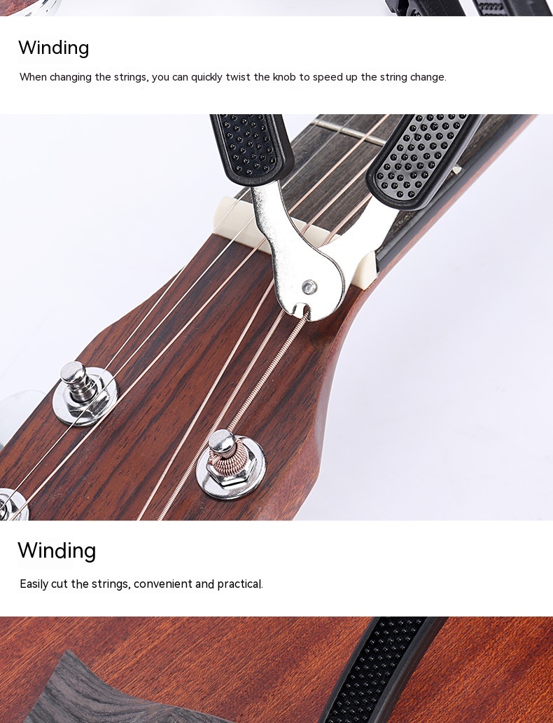 Title 6, Guitar String Winder Electric Wooden Guitar