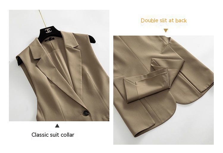 Simple Women's Business Suit Vest - Image 21