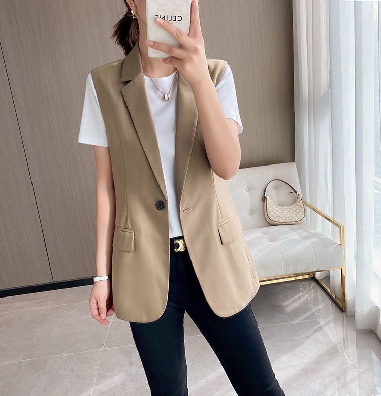 Simple Women's Business Suit Vest - Image 14