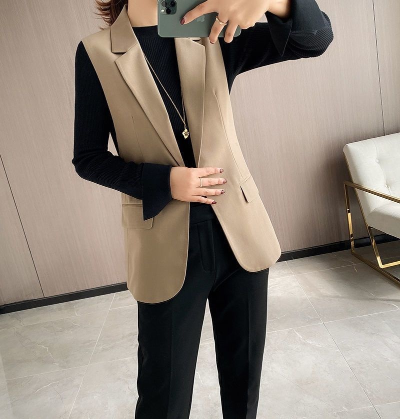 Simple Women's Business Suit Vest - Image 28