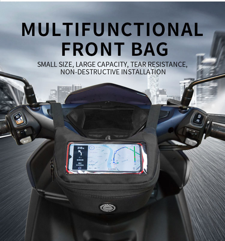 Title 3, Motorcycle Front Hanging Bag Bicycle Battery Pe...