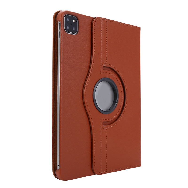 Title 4, Flat Leather Case Litchi Grain Rotating Protect...