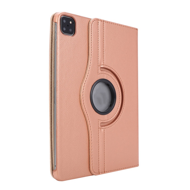 Title 11, Flat Leather Case Litchi Grain Rotating Protect...