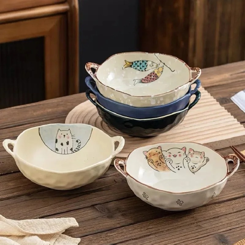 Title 2, Double-ear Bowl Soup Bowl Household