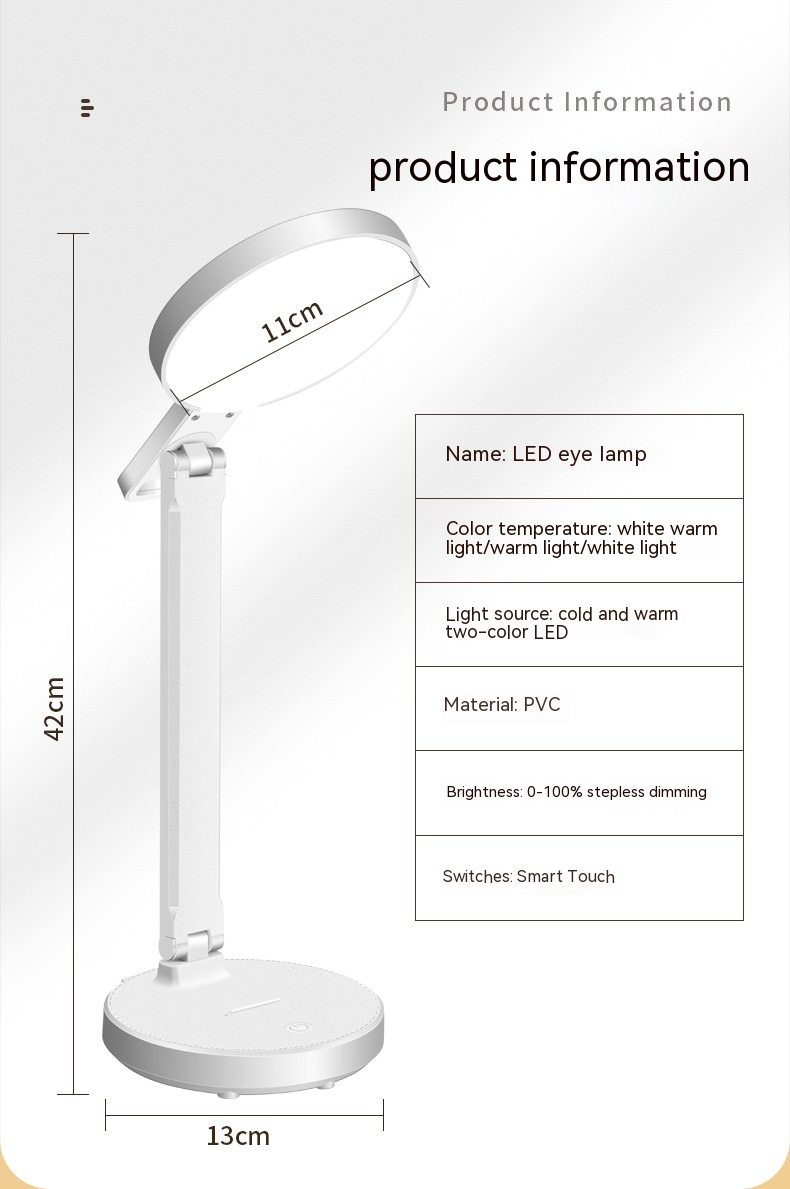 Title 10, Faltbare LED Schreibtischlampe für Augenschutz,...