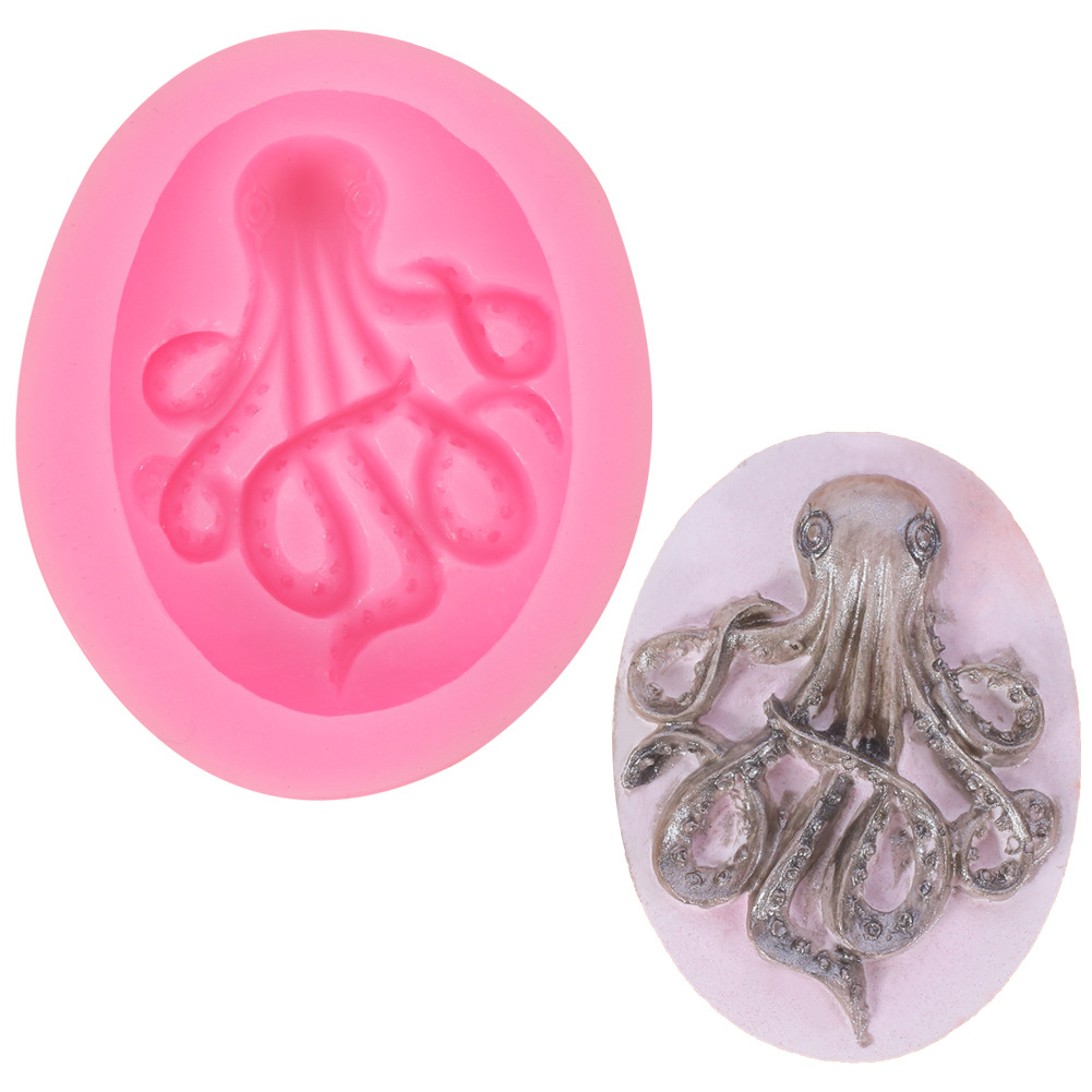 Title 3, Western Baking Octopus Fondant Silicone Mold