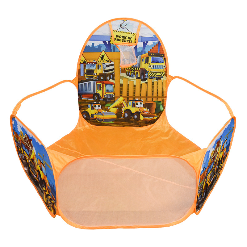 Title 3, Excavator Pattern Shooting Ball Pool Foldable O...