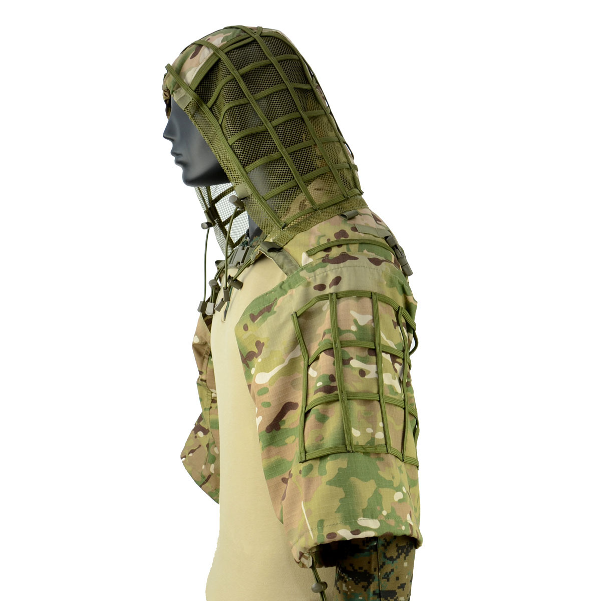 Title 4, Checked Cloth Military Fans Tactical Ghillie Su...