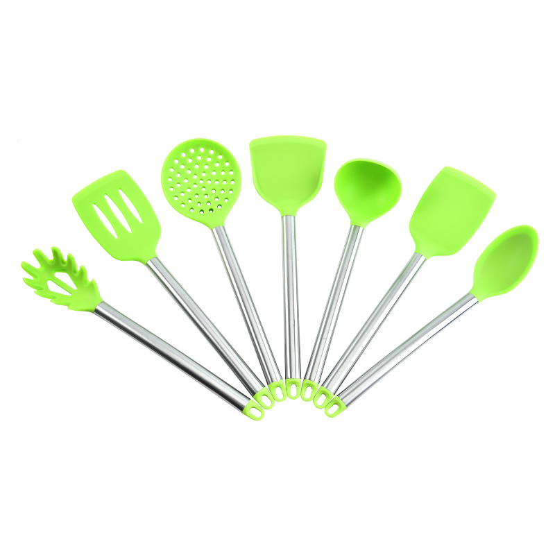 Title 5, Stainless Steel Silicone 7-piece Kitchen Ware S...