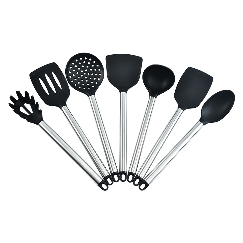 Title 6, Stainless Steel Silicone 7-piece Kitchen Ware S...