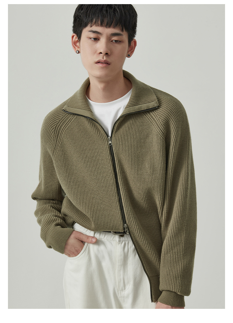 Thickened Knitting Sweater Men’s Anti-Pilling Loose Cardigan Coat