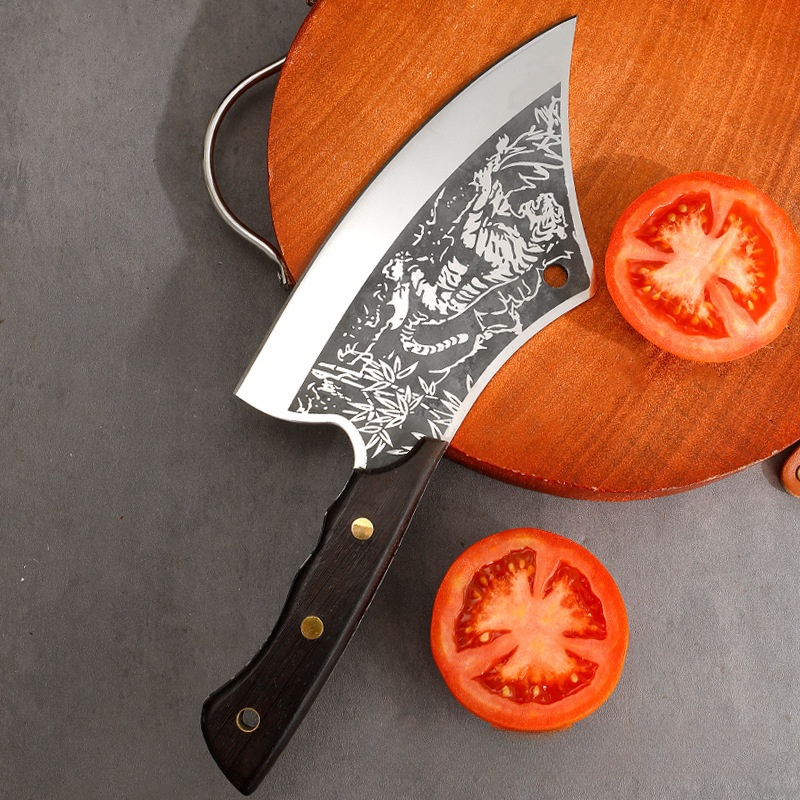 Chef Knife With Tiger Pattern