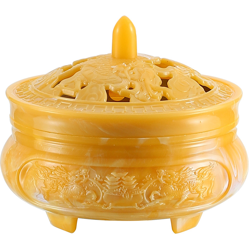 Creative Retro Incense Burner Ashtray Decoration With Lid - Image 9