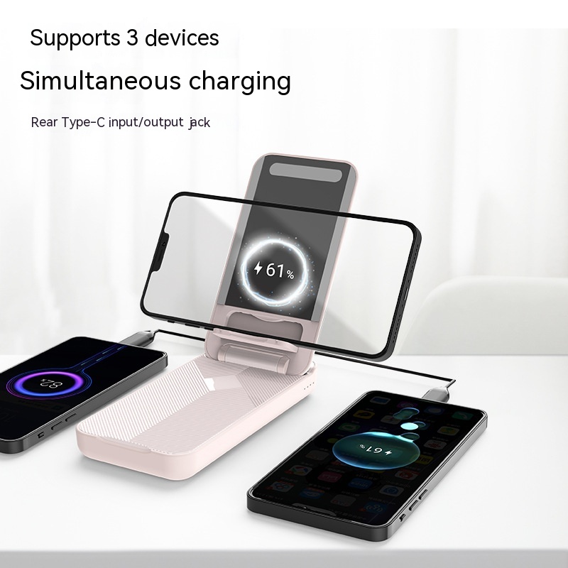 Foldable Wireless Charger 10000 MA Power Bank 23