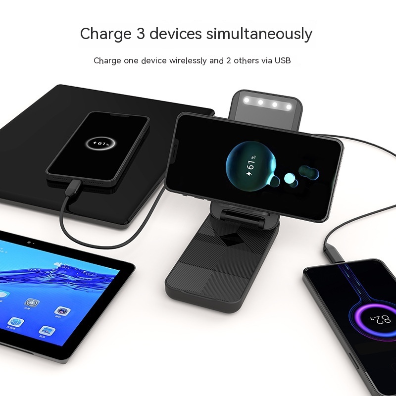 Foldable Wireless Charger 10000 MA Power Bank 24