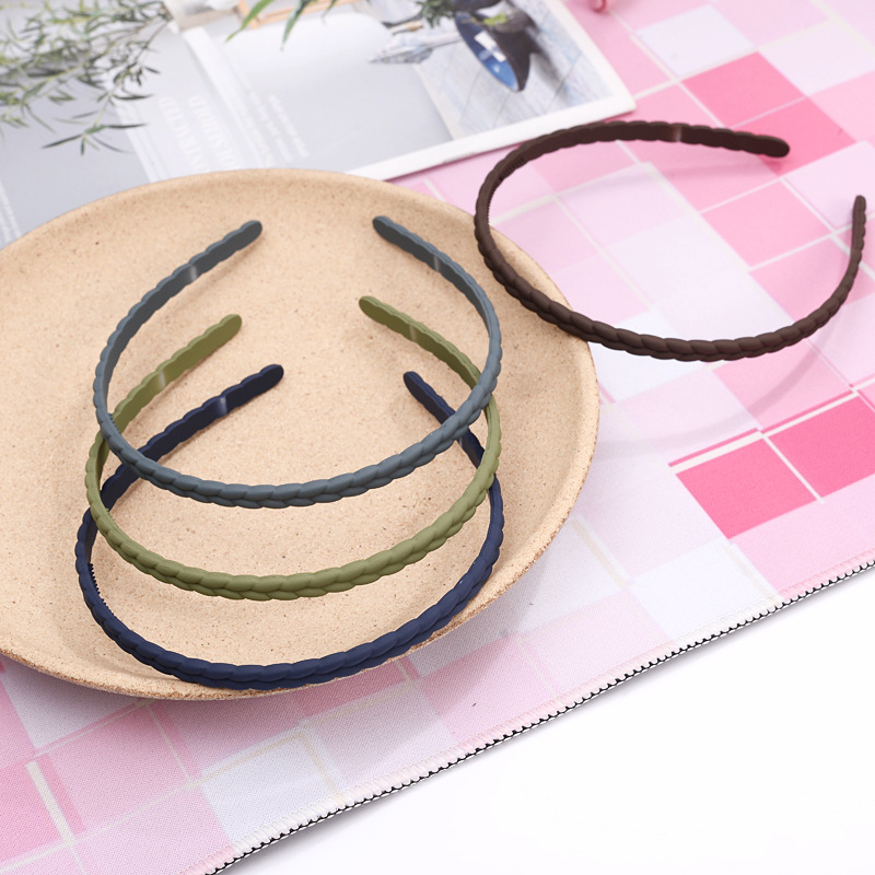 Title 3, Morandi Frosted Headband Simple Hair Pressing H...