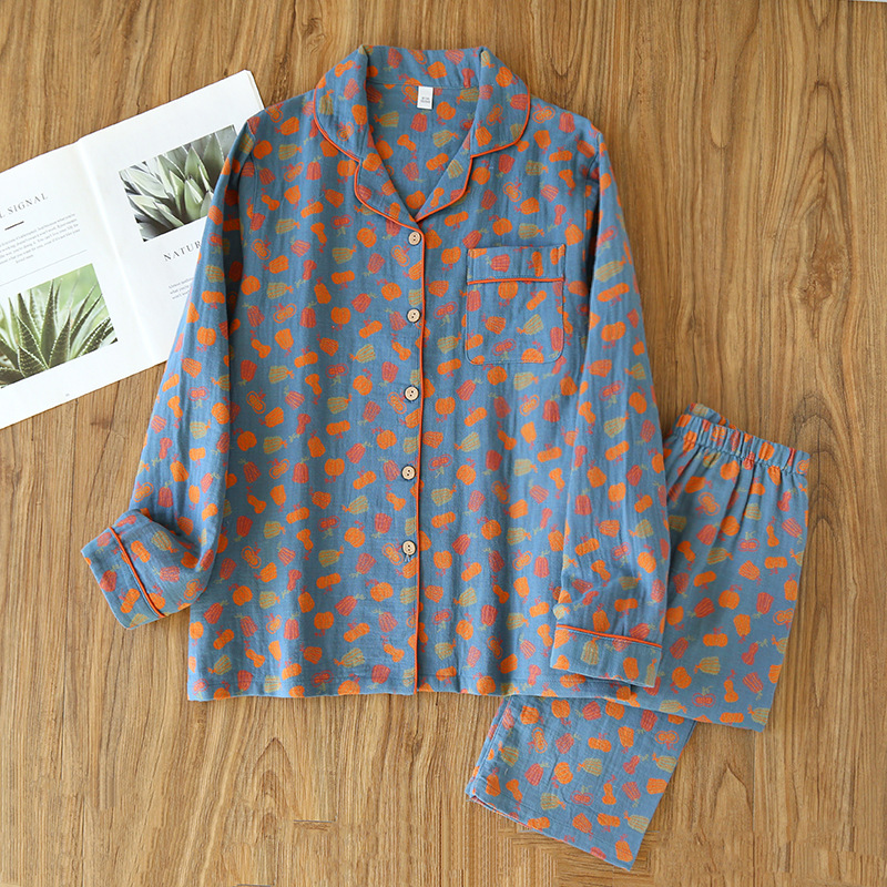 Spring And Autumn Pure Cotton Long Sleeves Homewear Suit Women