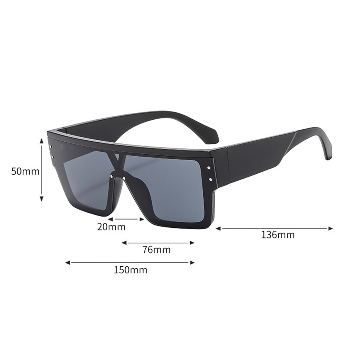 Title 6, Lunettes de soleil Street Shot Slimming Retro M...