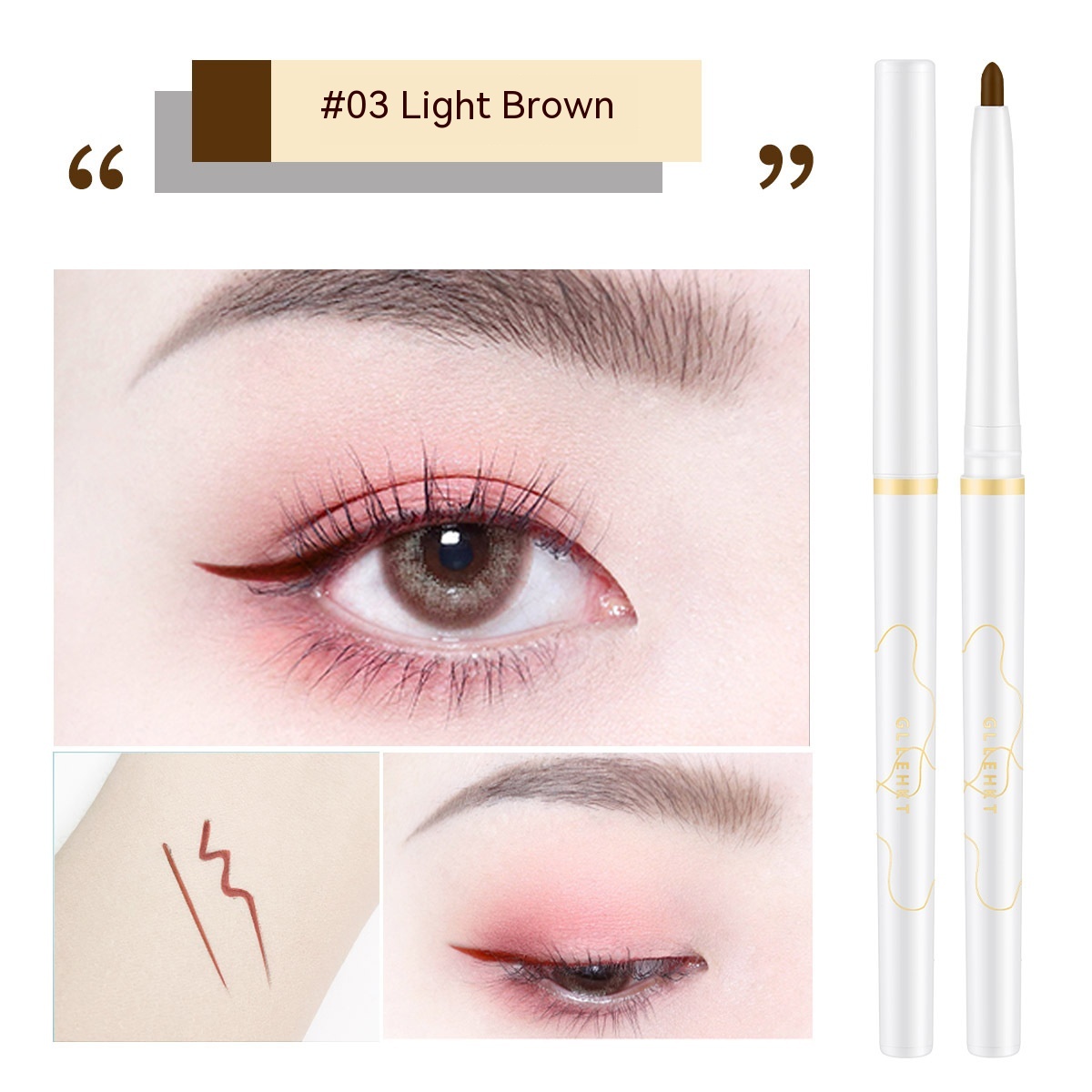 Eyeliner Not Easy To Smear Enlarge Eyes Natural Color Rendering Smooth Soft Waterproof
