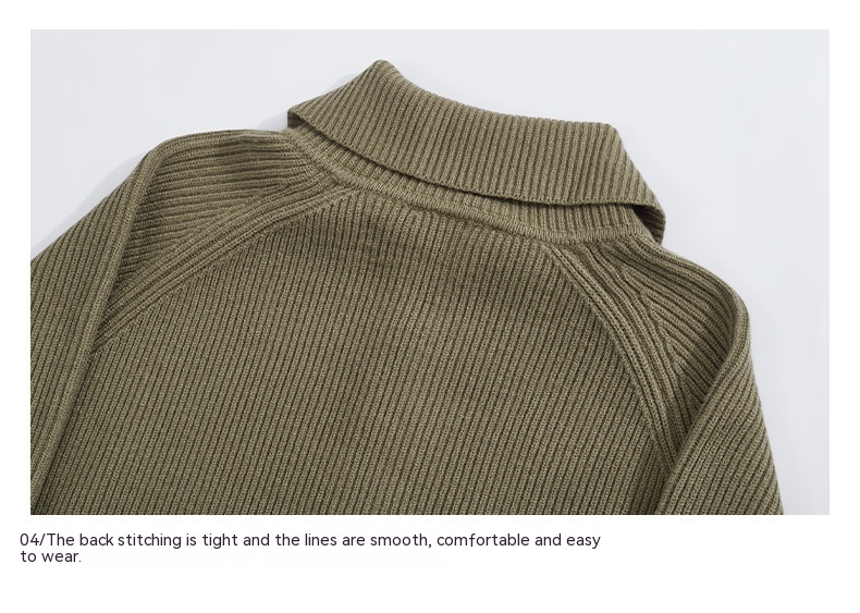 Title 16, Thickened Knitting Sweater Men