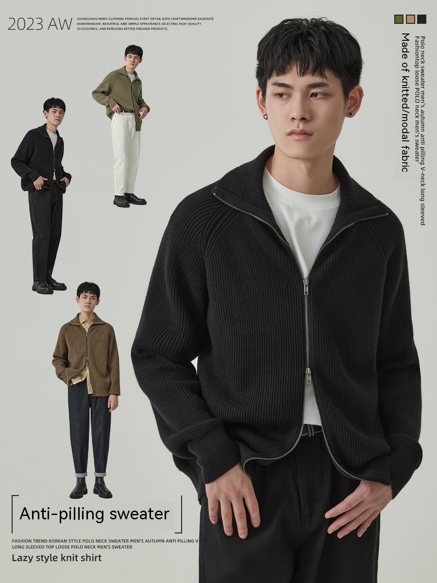 Title 17, Thickened Knitting Sweater Men