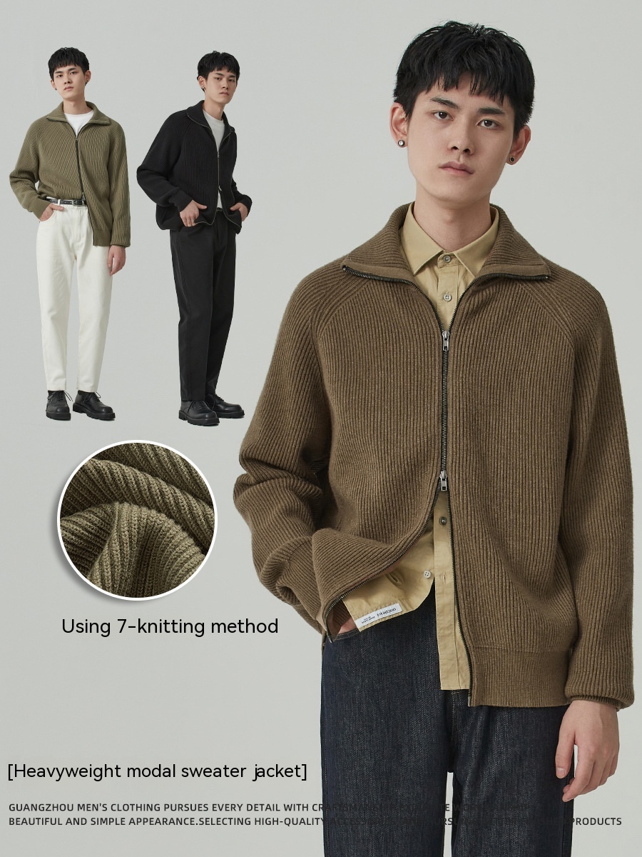 Title 19, Thickened Knitting Sweater Men