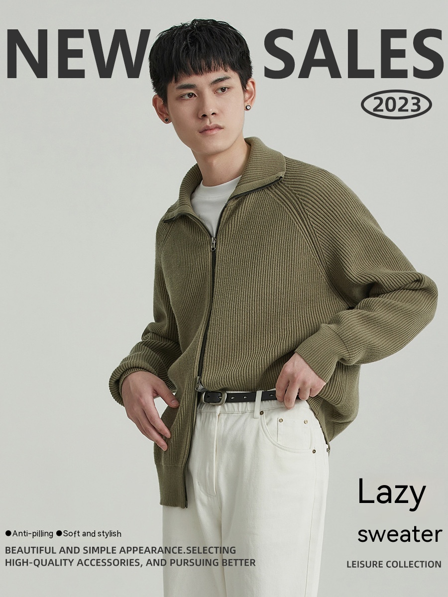 Title 20, Thickened Knitting Sweater Men