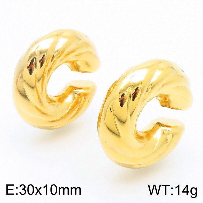 French Style Popular Donut Ear Clip - Image 11