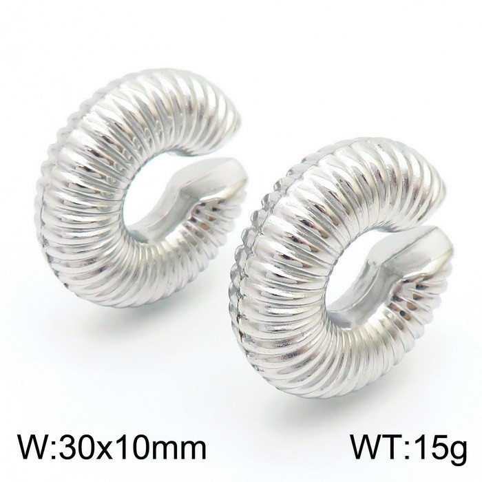 French Style Popular Donut Ear Clip - Image 4