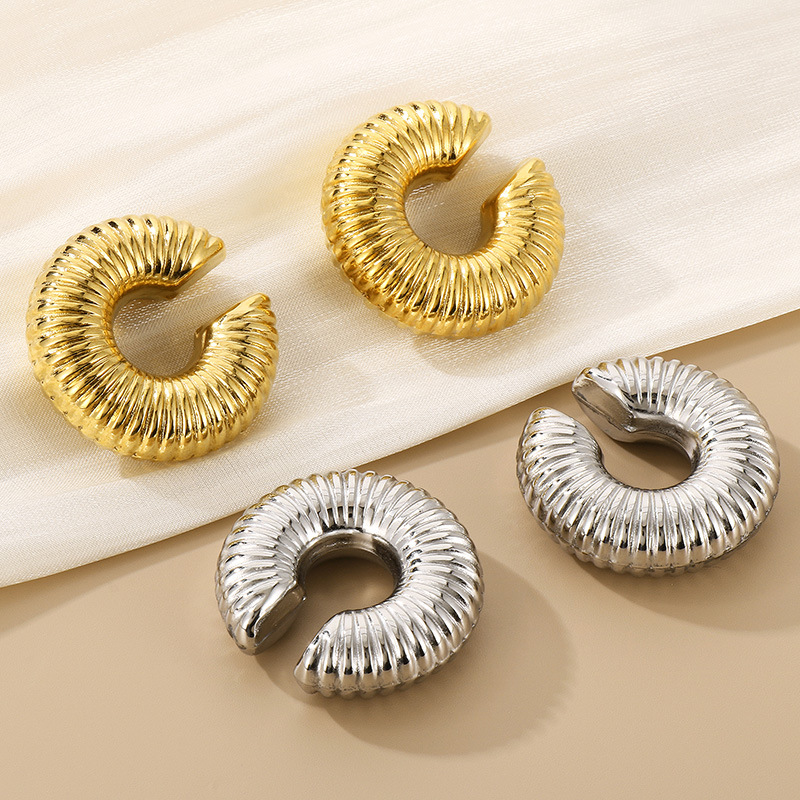 French Style Popular Donut Ear Clip - Image 7