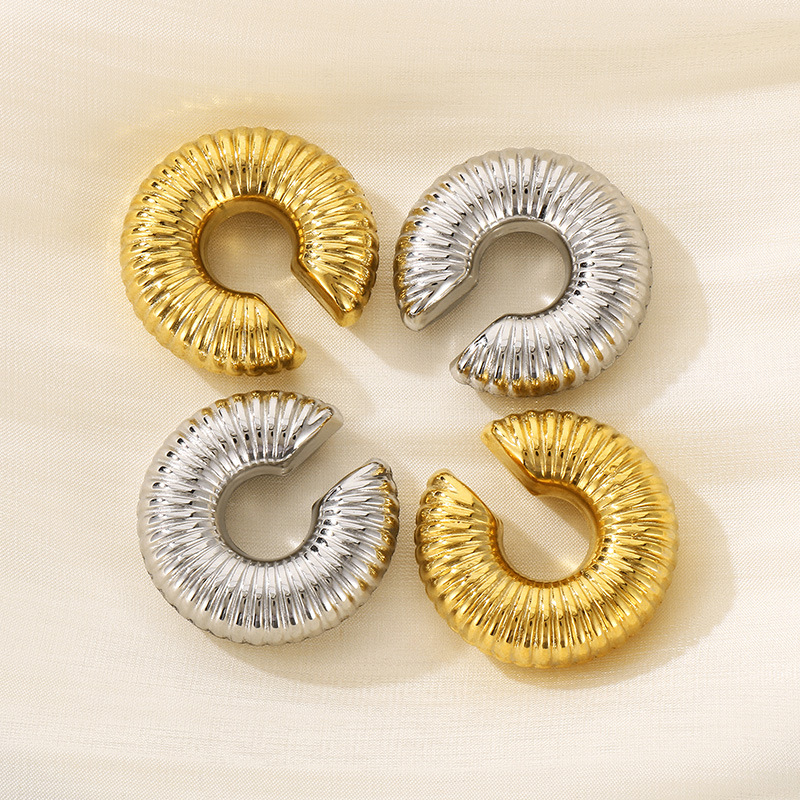 French Style Popular Donut Ear Clip - Image 9