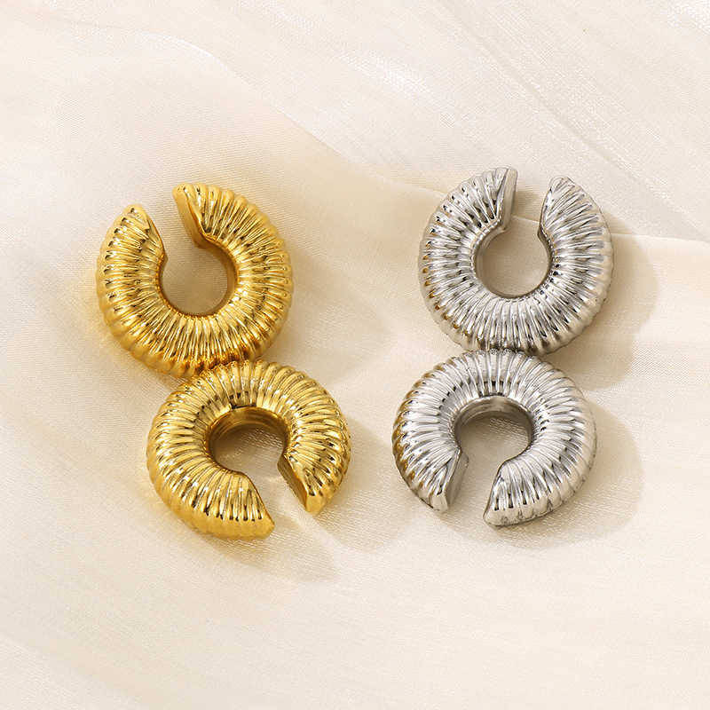 French Style Popular Donut Ear Clip - Image 5