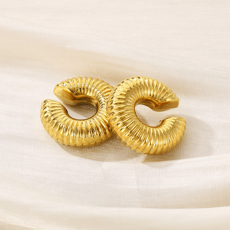 French Style Popular Donut Ear Clip - Image 14