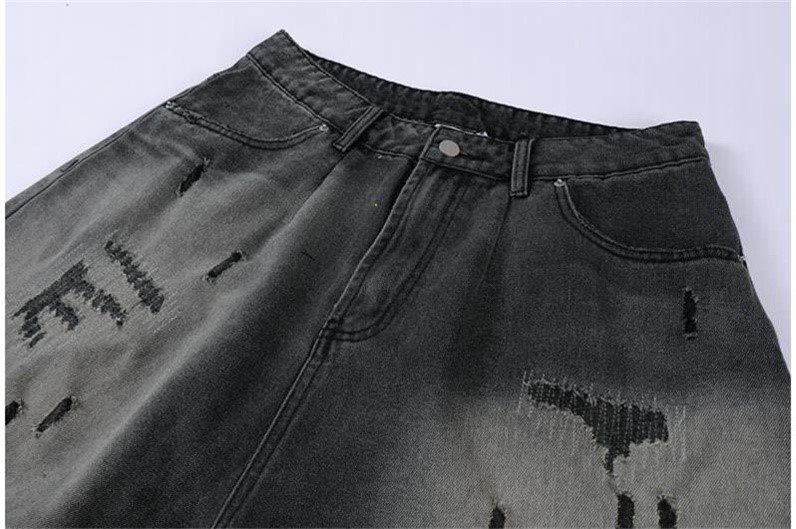 Title 11, Ripped Denim Shorts Men