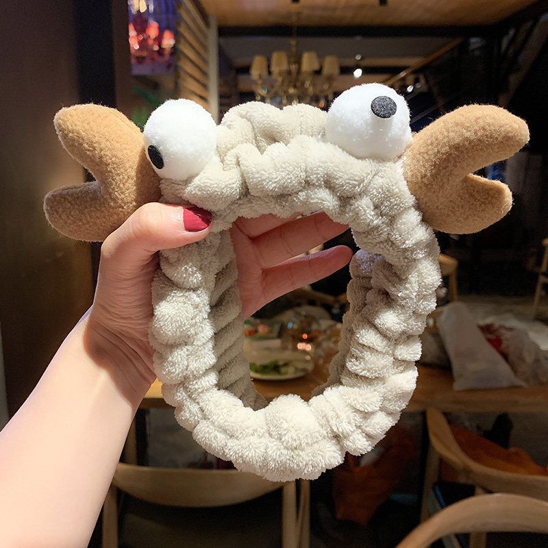 Title 12, Bowknot Rabbit Ears Antlers Plush Washing Face ...