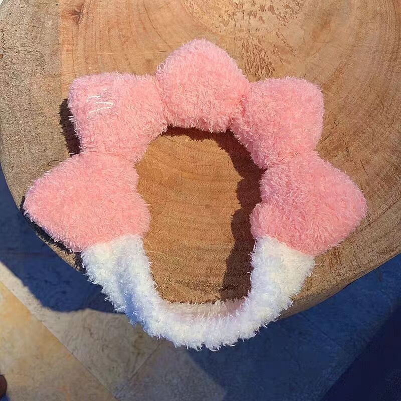 Title 22, Bowknot Rabbit Ears Antlers Plush Washing Face ...