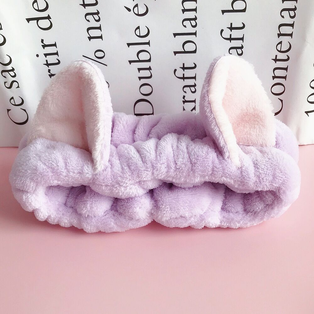 Title 30, Bowknot Rabbit Ears Antlers Plush Washing Face ...