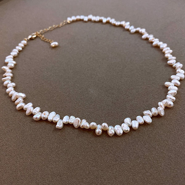 Small Irregular Freshwater Shaped Pearl Necklace