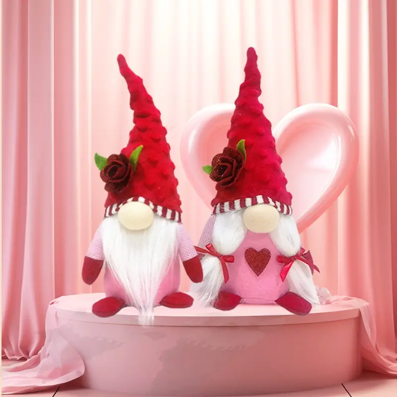 Pink Valentine's Day Rose No Show Old Man